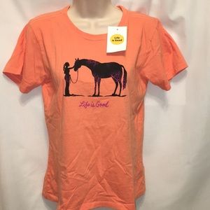 Life is Good Horse T Shirt